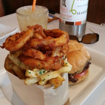 Burger Lounge - Lounge Burger and Half and Half with Green Tea. - Burgers Near Me - Carlsbad, California