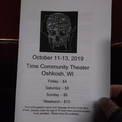 Time Community Theater - NEW Horror Film Festival happens every October