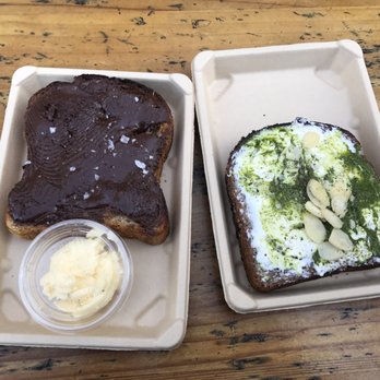 The Mill - Nutella toast and cream cheese pesto toast - Coffee & Tea Near Me - San Francisco, California The Mill - Nutella toast and cream cheese pesto toast - Coffee & Tea Near Me - San Francisco, California