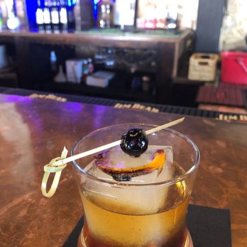Angry Cactus - Getting some of that trail dust off me. :). Happy Hour Old fashioned.  Very nice presentation and sips well. - New American Near Me - San Angelo, Texas