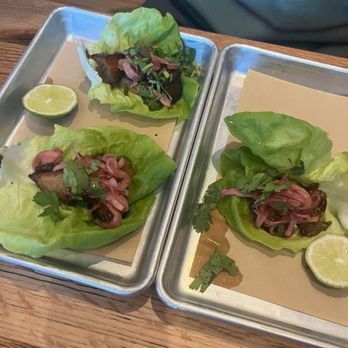 Bartaco - Pork belly lettuce wrapped tacos - Tacos Near Me - Brookline, Massachusetts