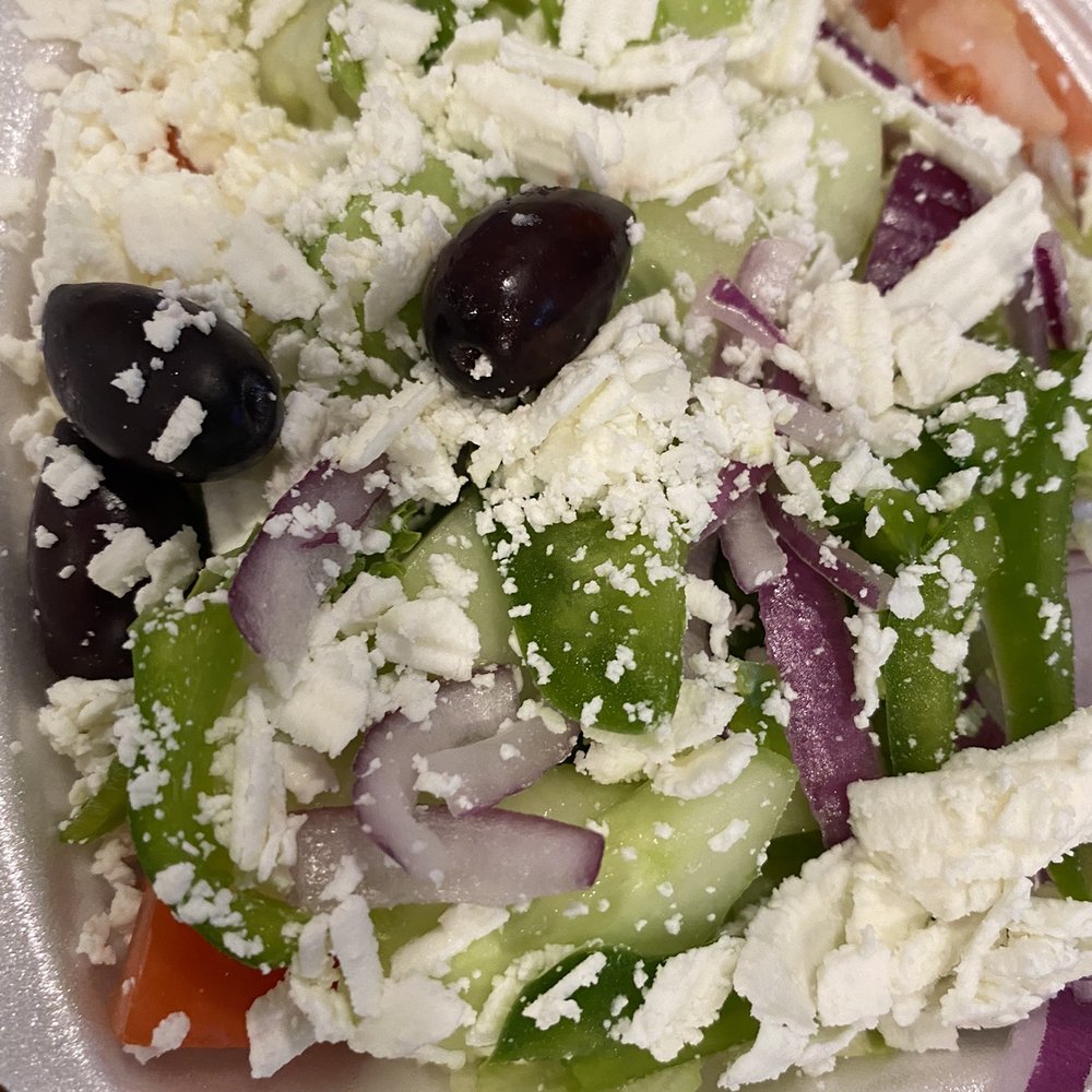 Nick's Grill - Small Greek salad. Comes with dinners. - Greek Near Me - Whitby, Ontario Nick's Grill - Small Greek salad. Comes with dinners. - Greek Near Me - Whitby, Ontario