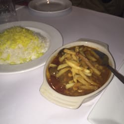 Saffron Room - Qiema and saffron rice. Delicious!