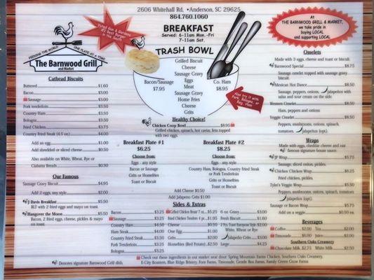 Menu photo 7 Barnwood Grill Anderson, SC