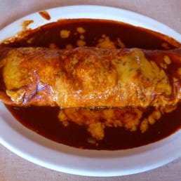 Carne Adovada Stuffed Sopaipilla Plate
