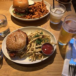 Sweet Potato Fries Simmzy's Fries Crispy Korean Chicken Sandwich California Chicken Sandwich Sweet Potato Fries Simmzy's Fries Crispy Korean Chicken Sandwich California Chicken Sandwich