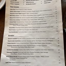 Lunch menu Lunch menu