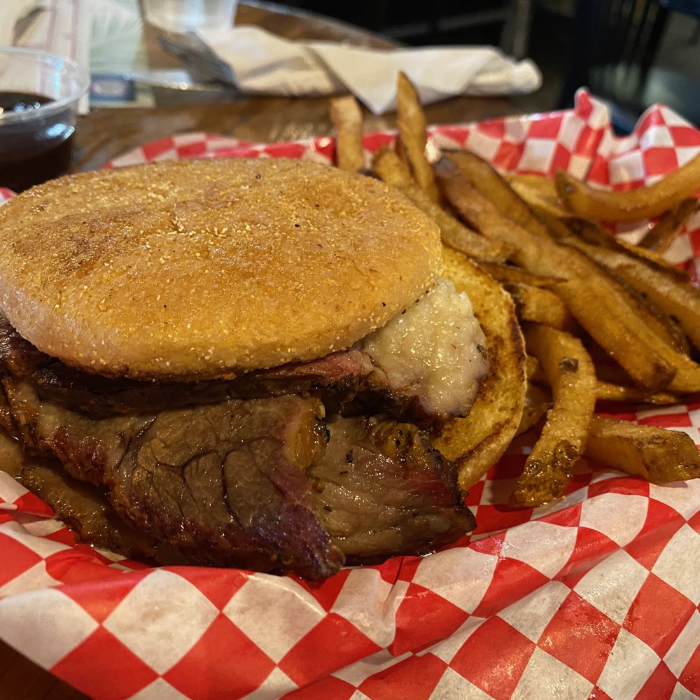 Big Al's Down The Hatch - Brisket sandwich with the most disgusting fries - Sports Bars Near Me - Waxahachie, Texas Big Al's Down The Hatch - Brisket sandwich with the most disgusting fries - Sports Bars Near Me - Waxahachie, Texas