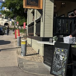 Outside