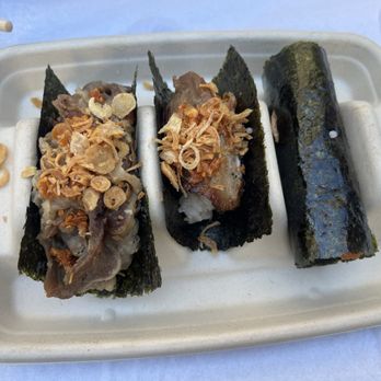 Nori Hand Roll Bar - Gyuyaki (beef belly), miso glazed yakiton (pork), spicy tuna - Caterers Near Me