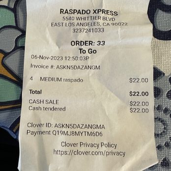 Raspado Xpress - 4 medium raspados. - Juice Bars & Smoothies Near Me - Los Angeles, California Raspado Xpress - 4 medium raspados. - Juice Bars & Smoothies Near Me - Los Angeles, California