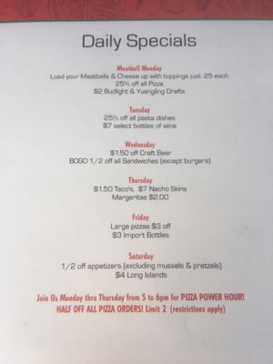 Menu photo 5 Capers Pizza Bar Toledo, OH