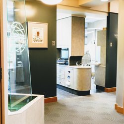 Harbour Pointe Dental Arts - As you walk in from the lobby- Each room has panoramic windows to let light in and to provide comfort