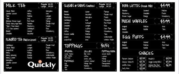 Menu photo 2 Quickly Boba Cafe Auburn Hills, MI Menu photo 2 Quickly Boba Cafe Auburn Hills, MI