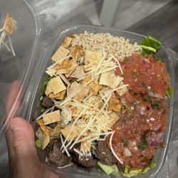 Purple Cactus Ceasar Salad with Grilled Steak