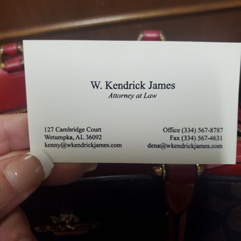 W Kendrick James - Criminal Defense Law Near Me - Wetumpka, Alabama W Kendrick James - Criminal Defense Law Near Me - Wetumpka, Alabama