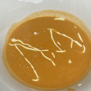 Bistro 31 - Lobster Bisque was yummy and full of lobster pieces. - French Near Me - Dallas, Texas Bistro 31 - Lobster Bisque was yummy and full of lobster pieces. - French Near Me - Dallas, Texas
