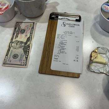 Sunflower Cafe - Charging extra for any breads, see menu and receipt. Any breads means croissants too, see their sides. - Breakfast & Brunch Near Me - Renton, Washington