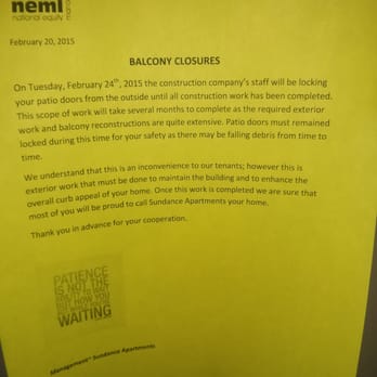Sundance Apartments - No access to balconies as the patio doors/ windows were sealed shut for over 4 months. The conditions were inhumane during the summer months - Apartments Near Me - Calgary, Alberta