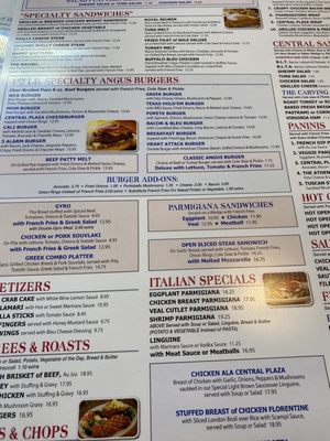 Menu photo 2 Central Plaza Diner Yonkers, NY Menu photo 2 Central Plaza Diner Yonkers, NY
