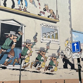 Comic Strip Route - Lucky Luke (Nr. 18) - Landmarks & Historical Buildings Near Me - Brussels, BRU