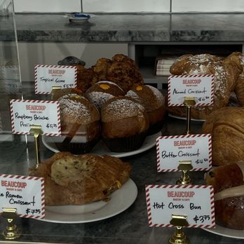 Beaucoup Bakery & Cafe - pastry selection at 3pm - Bakeries Near Me - Vancouver, British Columbia