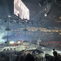 View from section 118, row L, seats 1 & 2 - great spot!! Close to the band members rest area (for between sets) and the guitar techs. View from section 118, row L, seats 1 & 2 - great spot!! Close to the band members rest area (for between sets) and the guitar techs.