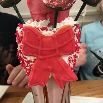 EC Diner - Valentine's extreme milkshake - American Near Me - Ellicott City, Maryland EC Diner - Valentine's extreme milkshake - American Near Me - Ellicott City, Maryland