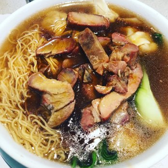 Oriental Tea House - BBQ Wonton w/Noodles & Bok Choy. $10! - Dim Sum Near Me - San Leandro, California Oriental Tea House - BBQ Wonton w/Noodles & Bok Choy. $10! - Dim Sum Near Me - San Leandro, California