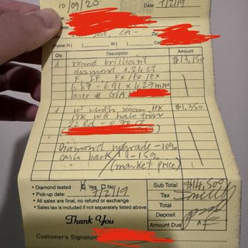 Kim Son Jewelry - Receipt - Jewelry Near Me - San Jose, California Kim Son Jewelry - Receipt - Jewelry Near Me - San Jose, California