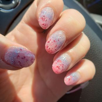 Hollywood Nails & Spa - sparkly 4th ombre SNS. nails by Tina. - Nail Salons Near Me - Kernersville, North Carolina