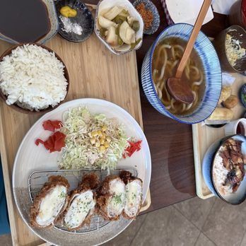 KOHUKU Katsu & Udon - Cheese katsu with udon combo - Noodles Near Me - Brea, California