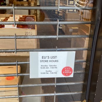 Eli's List - Wine Shop 07/31/21 - Beer, Wine & Spirits Near Me - New York, New York