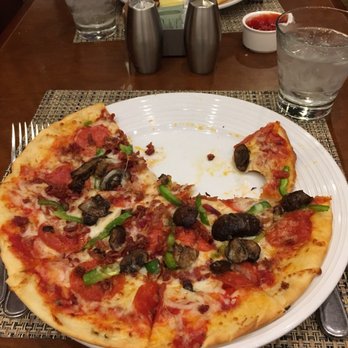 Jacob's Spring Grille - Build your own pizza: up to 4 toppings for $17. - New American Near Me - DFW Airport, Texas Jacob's Spring Grille - Build your own pizza: up to 4 toppings for $17. - New American Near Me - DFW Airport, Texas