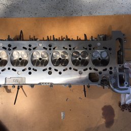 Clean milled 528 series BMW head, replaced all the valve seals and one bad exhaust valve Clean milled 528 series BMW head, replaced all the valve seals and one bad exhaust valve
