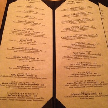 Ippudo - Westside - The appetizer menu! Different from st marks location! - Ramen Near Me - New York, New York
