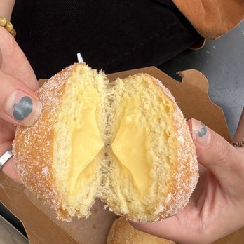 Fuji Bakery - Lilikoi (passionfruit) malasada - Bakeries Near Me - Seattle, Washington