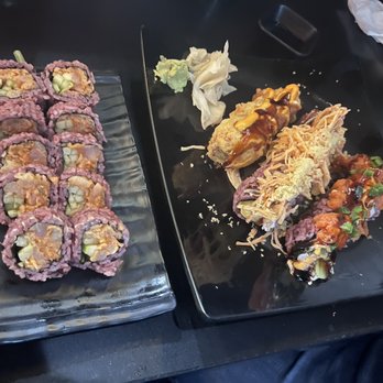 Harumi - Left to right - spicy yellowtail, sex in the city roll, Arizona roll, dynamite roll - Sushi Bars Near Me - Peoria, Arizona Harumi - Left to right - spicy yellowtail, sex in the city roll, Arizona roll, dynamite roll - Sushi Bars Near Me - Peoria, Arizona