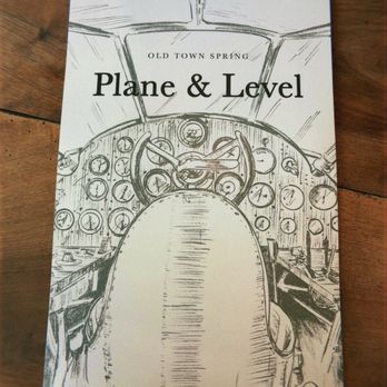 Plane & Level - menu is plane themed - Tapas Bars Near Me - Spring, Texas Plane & Level - menu is plane themed - Tapas Bars Near Me - Spring, Texas