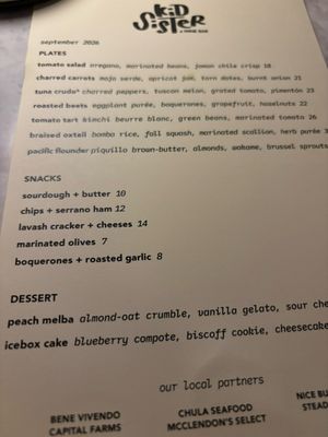 Menu photo 1 Kid Sister A Wine Bar Phoenix, AZ