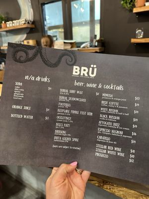 Menu photo 5 Bru Avl Asheville, NC