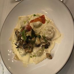 Beef & mushroom ravioli on special Beef & mushroom ravioli on special