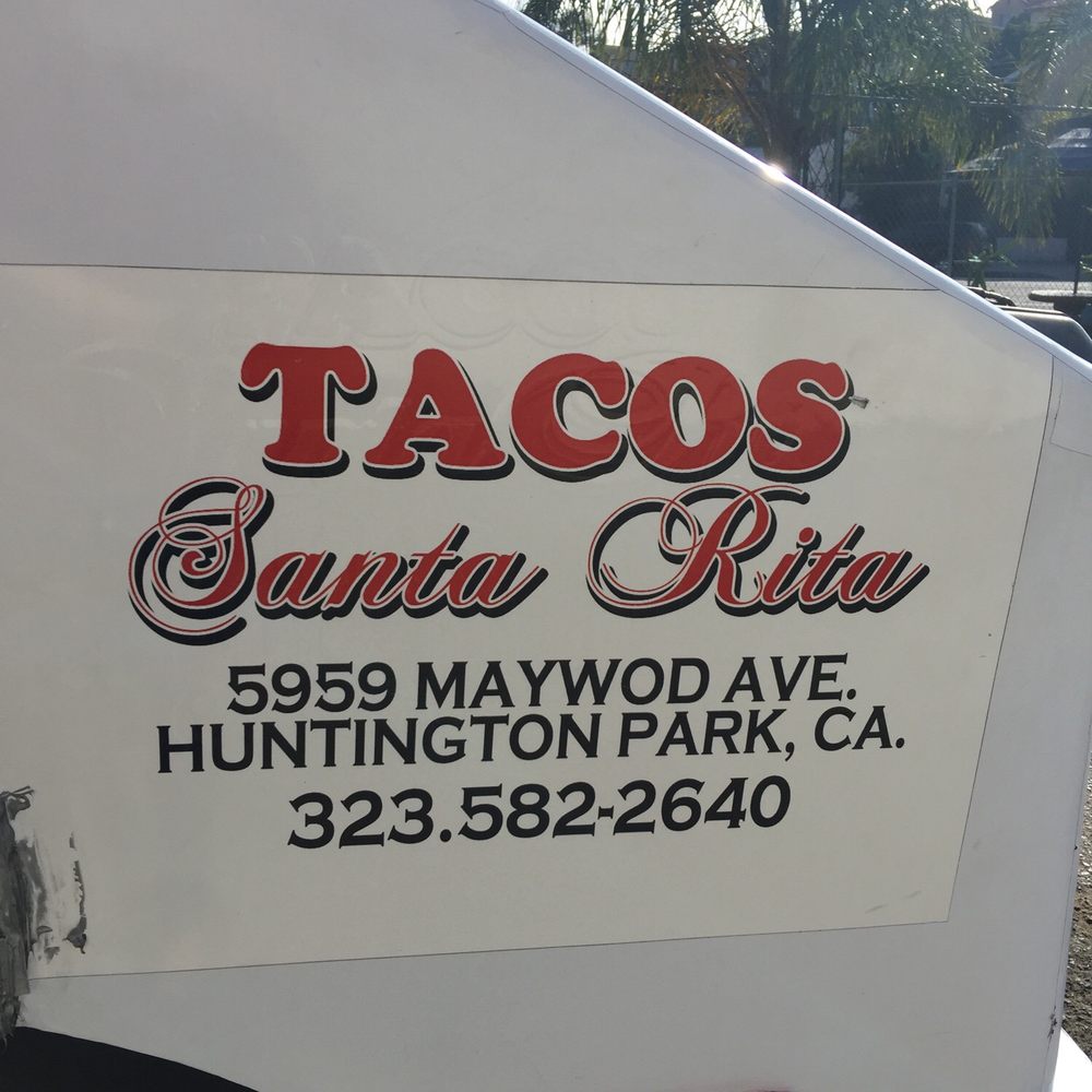 Tacos Santa Rita - a taco truck parked in a parking lot - Food Trucks Near Me - Los Angeles, California Tacos Santa Rita - a taco truck parked in a parking lot - Food Trucks Near Me - Los Angeles, California