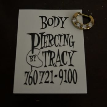 Body Piercing By Tracy - Septum piercing with business card - Piercing Near Me - Oceanside, California