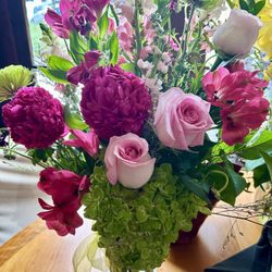 Campus Flowers - Our graduation bouquet!