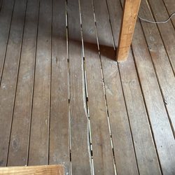 Elk River Floats & Kozy Kamp - Holes in the floor so the AC is useless