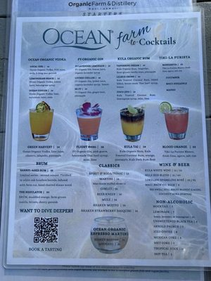 Menu photo 1 Ocean Organic Farm and Distillery Kula, HI Menu photo 1 Ocean Organic Farm and Distillery Kula, HI