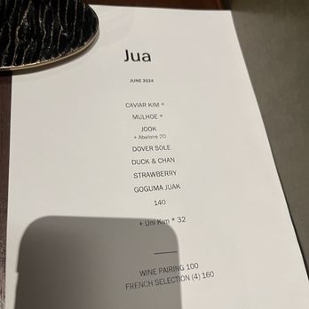 JUA - Menu - Korean Near Me - New York, New York JUA - Menu - Korean Near Me - New York, New York