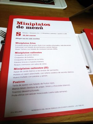Menu photo 4 80 Grados Madrid, M Menu photo 4 80 Grados Madrid, M