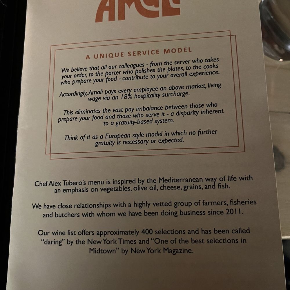 Amali - Amali menu as of July 18, 2023 (1/5) - Mediterranean Near Me - New York, New York